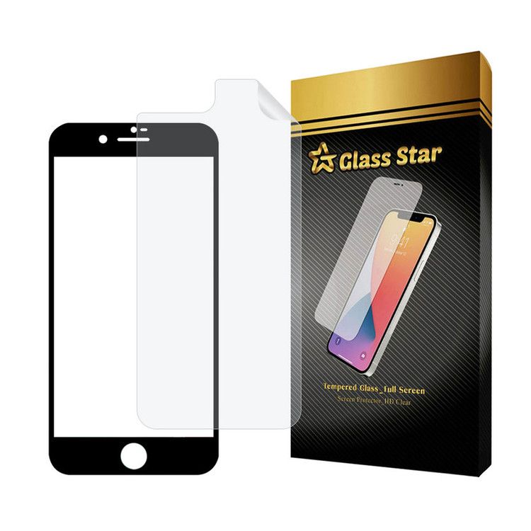 محافظ صفحه نمایش گلس استار مدل FUNABKGS مناسب برای گوشی موبایل اپل iPhone 8 Plus / 7 Plus به همراه محافظ پشت گوشی