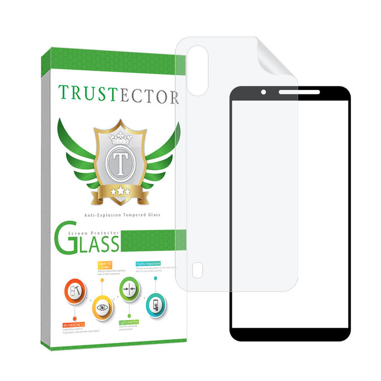 محافظ صفحه نمایش تراستکتور مدل FUNABKTR مناسب برای گوشی موبایل سامسونگ Galaxy A01 Core / M01 Core به همراه محافظ پشت گوشی