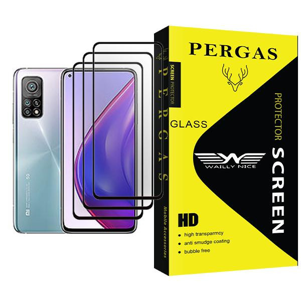 محافظ صفحه نمایش وایلی نایس مدل Pergas Glass MIX003 مناسب برای گوشی موبایل شیائومی Mi 10T Pro 5G بسته سه عددی