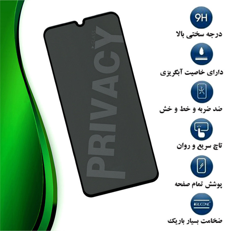 محافظ صفحه نمایش حریم شخصی تراستکتور مدل PFTA مناسب برای گوشی موبایل سامسونگ Galaxy A20
