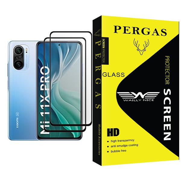 محافظ صفحه نمایش وایلی نایس مدل Pergas Glass MIX002 مناسب برای گوشی موبایل شیائومی Mi 11X Pro بسته دو عددی