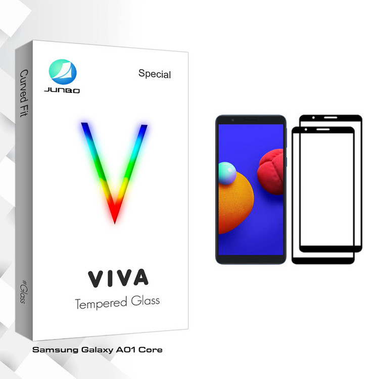محافظ صفحه نمایش جانبو مدل Viva Glass مناسب برای گوشی موبایل سامسونگ Galaxy A01 Core بسته دو عددی