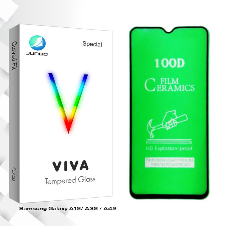 محافظ صفحه نمایش سرامیکی جانبو مدل Viva Glass مناسب برای گوشی موبایل سامسونگ Galaxy A12/ A32 / A42