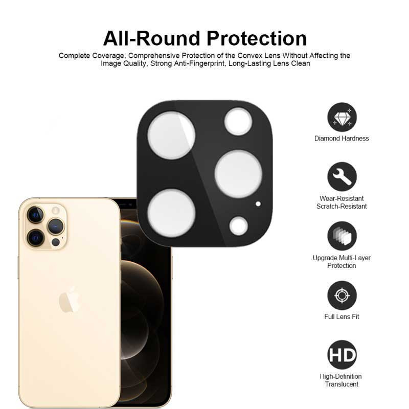 محافظ لنز دوربین میبو مدل 3D-9H مناسب برای گوشی موبایل اپل iPhone 12 Pro Max