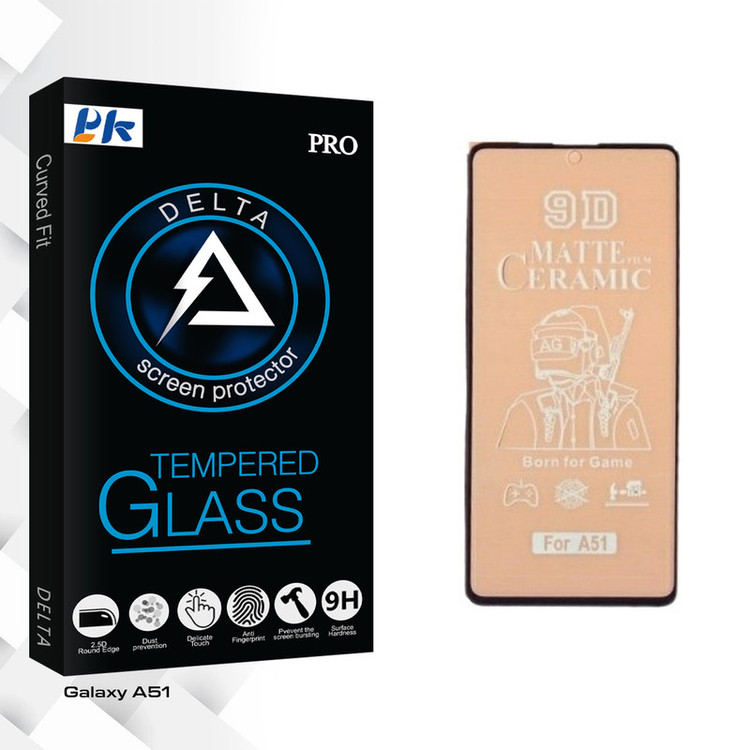 محافظ صفحه نمایش مات پی کی مدل Delta Glass مناسب برای گوشی موبایل سامسونگ Galaxy A51
