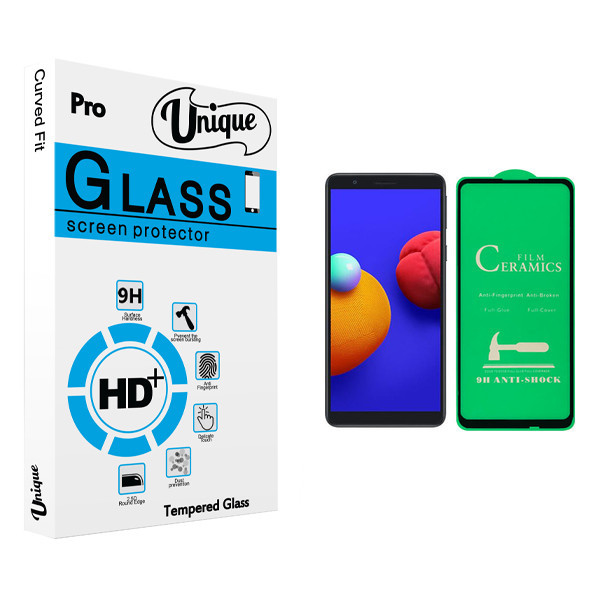 محافظ صفحه نمایش سرامیکی یونیک مدل +Clear مناسب برای گوشی موبایل سامسونگ Galaxy A01 Core