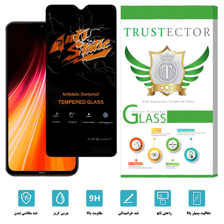 محافظ صفحه نمایش تراستکتور مدل ASTTA-Glass مناسب برای گوشی موبایل شیائومی Redmi Note 8