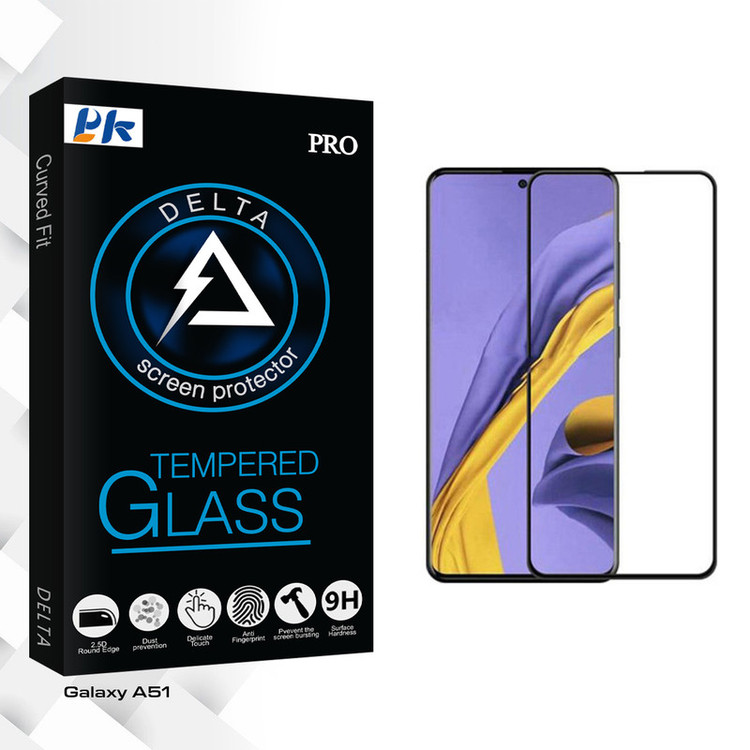 محافظ صفحه نمایش پی کی مدل Delta Glass مناسب برای گوشی موبایل سامسونگ Galasy A51