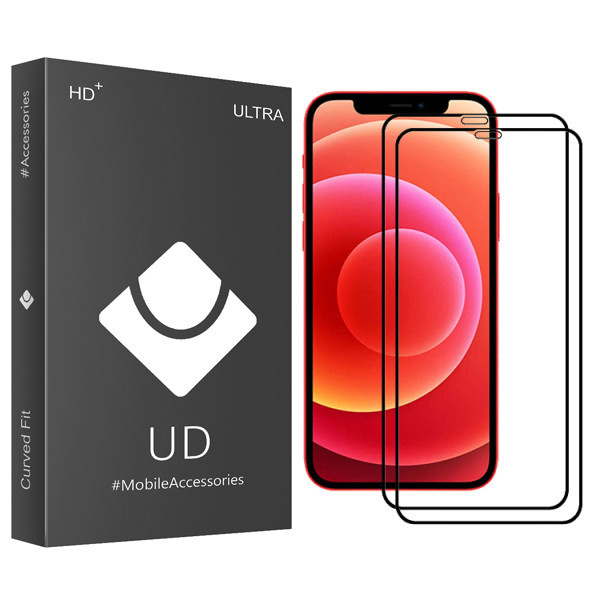 محافظ صفحه نمایش یو دی مدل +HD مناسب برای گوشی موبایل اپل Iphone 12ProMax بسته دو عددی