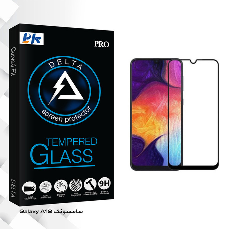 محافظ صفحه نمایش سرامیکی پی کی مدل Delta Glass مناسب برای گوشی موبایل سامسونگ Galaxy A12
