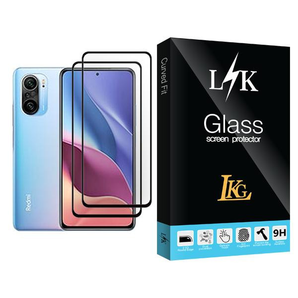 محافظ صفحه نمایش ال کا جی مدل LK Glass MIX002 مناسب برای گوشی موبایل شیائومی Redmi K40 Pro بسته دو عددی