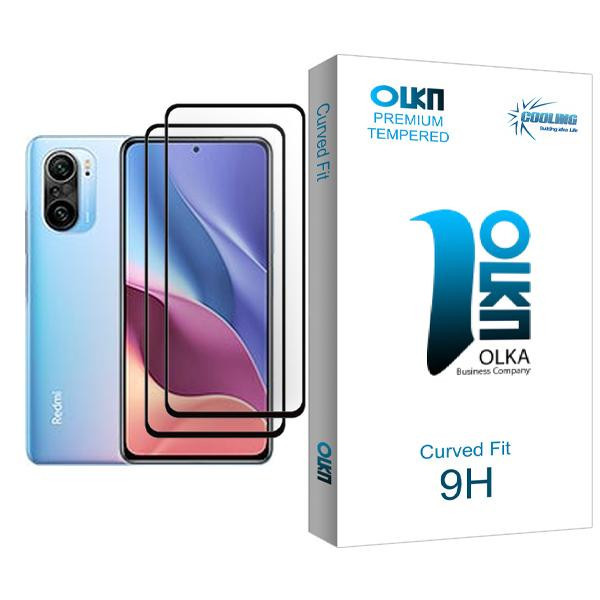 محافظ صفحه نمایش کولینگ مدل Olka Glass MIX002 مناسب برای گوشی موبایل شیائومی Redmi K40 Pro بسته دو عددی