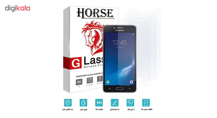 محافظ صفحه نمایش هورس مدل UCC مناسب برای گوشی موبایل سامسونگ Galaxy J2 Prime / Grand Prime / Grand Prime Plus بسته سه عددی