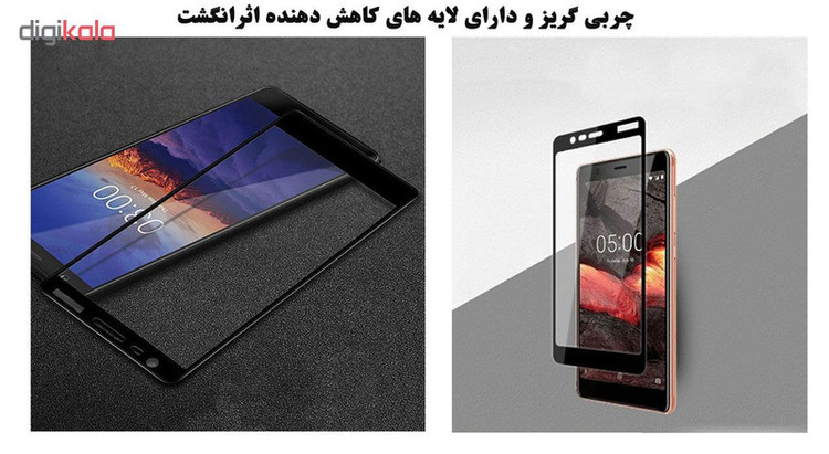 محافظ صفحه نمایش 5D هورس مدل FAG مناسب برای گوشی موبایل نوکیا 2018 5.1