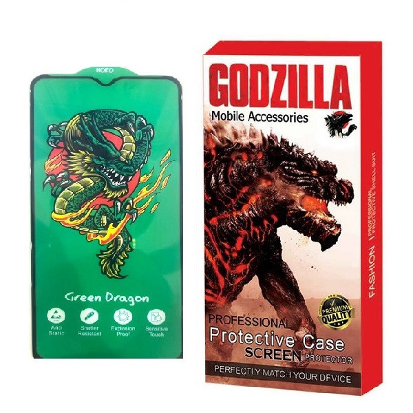 محافظ صفحه نمایش گودزیلا مدل Green Dragon مناسب برای گوشی موبایل شیائومی Redmi Note 8