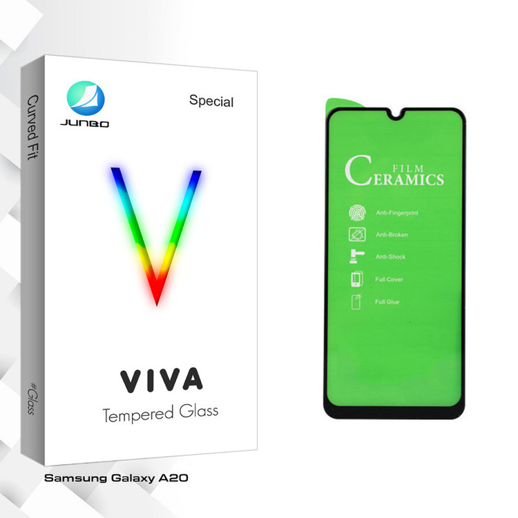 محافظ صفحه نمایش سرامیکی جانبو مدل Viva Glass مناسب برای گوشی موبایل سامسونگ Galaxy A20