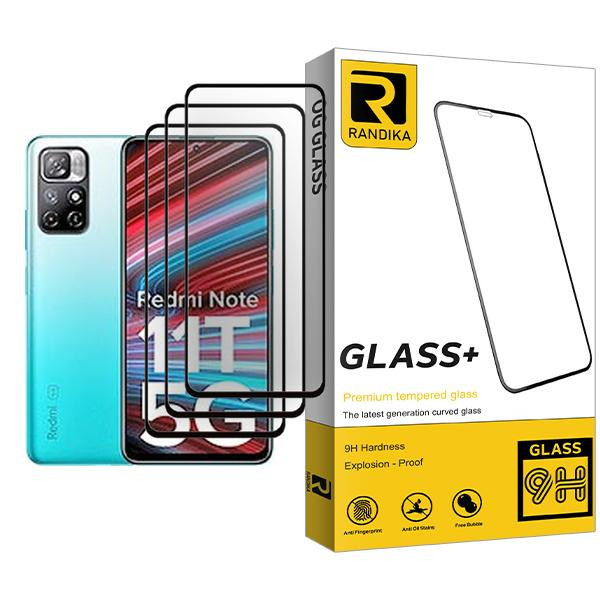 محافظ صفحه نمایش راندیکا مدل Randika Glass MIX003 مناسب برای گوشی موبایل شیائومی Redmi Note 11T 5G بسته سه عددی