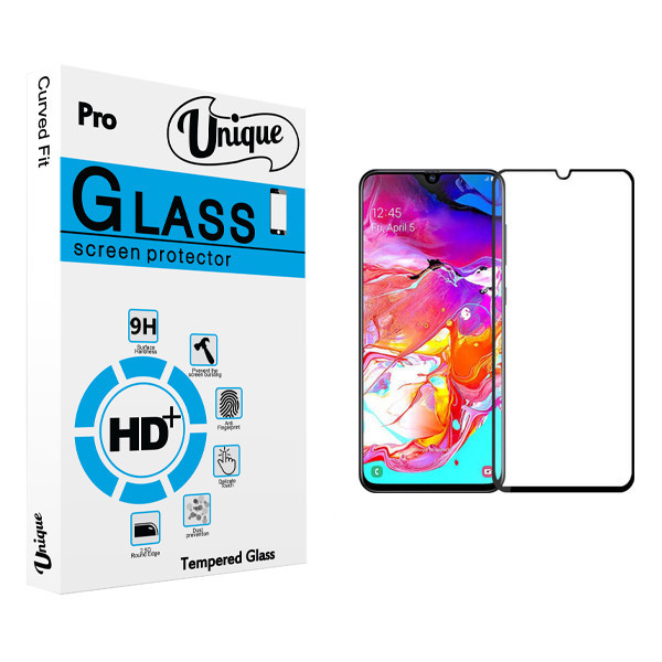 محافظ صفحه نمایش یونیک مدل +Clear مناسب برای گوشی موبایل سامسونگ Galaxy A70