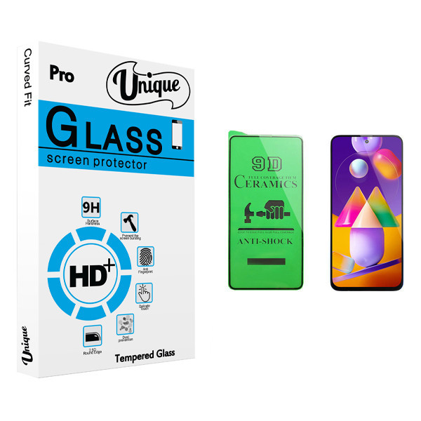 محافظ صفحه نمایش سرامیکی یونیک مدل +Clear مناسب برای گوشی موبایل سامسونگ Galaxy M31s
