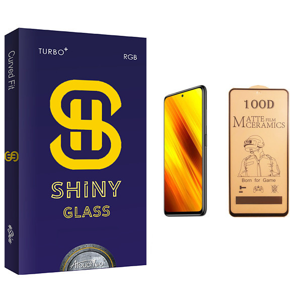 محافظ صفحه نمایش سرامیکی آتوچبو مدل Shiny مناسب برای گوشی موبایل شیائومی Poco X3