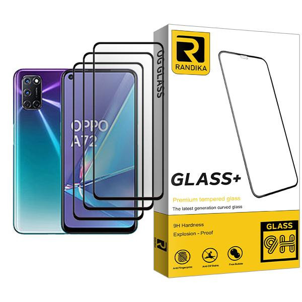 محافظ صفحه نمایش راندیکا مدل Randika Glass MIX003 مناسب برای گوشی موبایل اوپو A72 بسته سه عددی