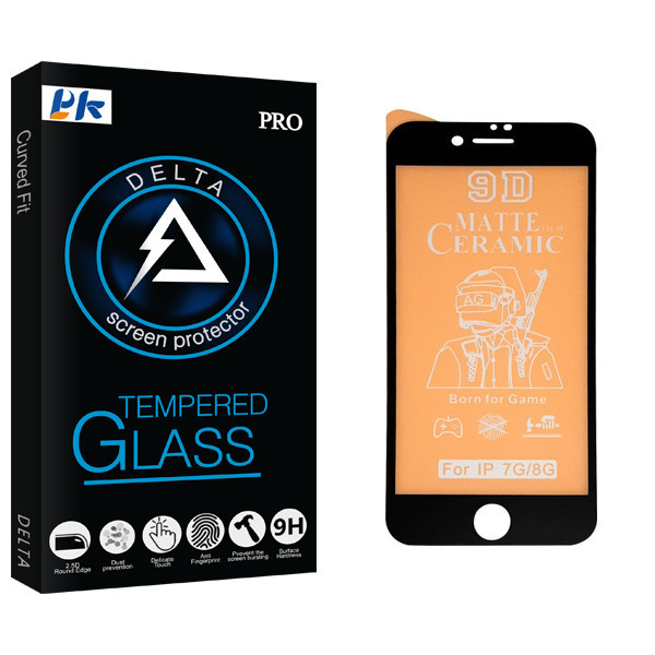 محافظ صفحه نمایش مات پی کی مدل Delta Glass مناسب برای گوشی موبایل اپل iphone 7/8
