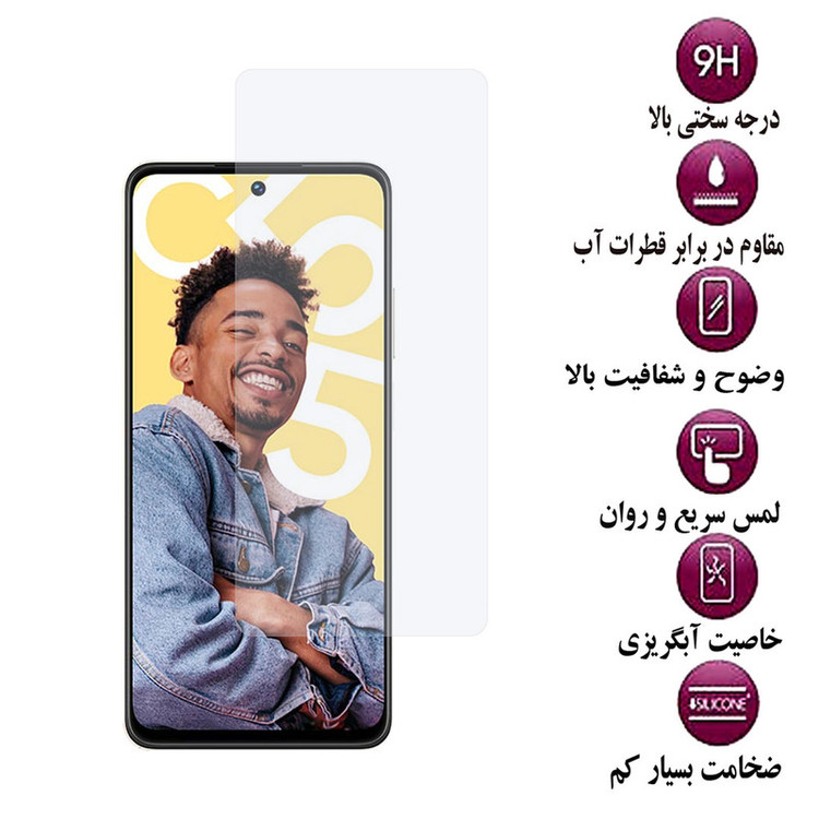 محافظ صفحه نمایش گلس استار مدل SIMPLS مناسب برای گوشی موبایل ریلمی C55