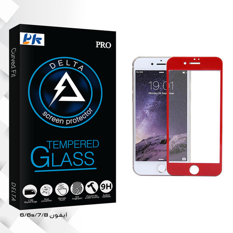 محافظ صفحه نمایش پی کی مدل Delta Glass مناسب برای گوشی موبایل اپل iphone 6/7/8