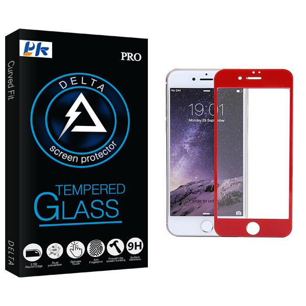 محافظ صفحه نمایش پی کی مدل Delta Glass مناسب برای گوشی موبایل اپل iphone 6/7/8