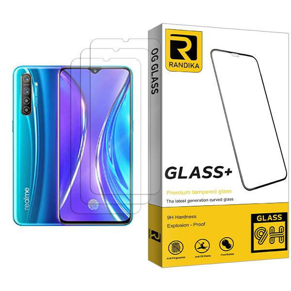 محافظ صفحه نمایش راندیکا مدل Randika Glass MIX003 مناسب برای گوشی موبایل ریلمی XT 730G بسته سه عددی