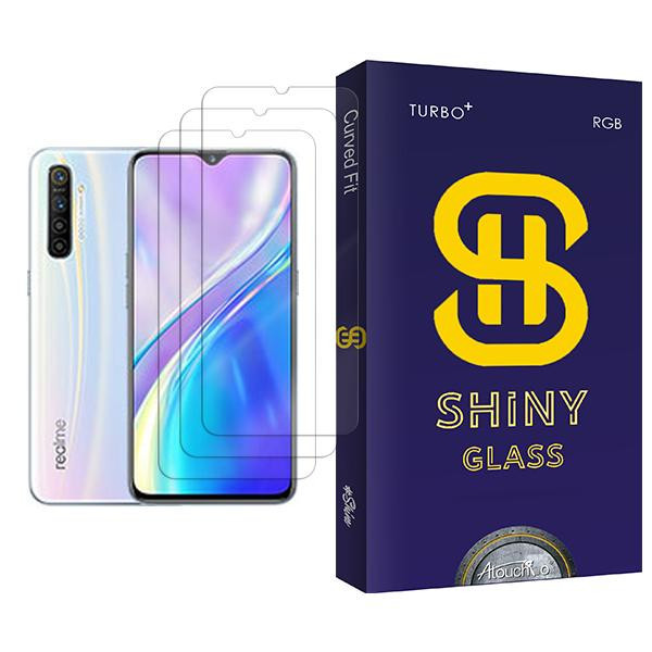 محافظ صفحه نمایش آتوچبو مدل Shiny Glass MIX003 مناسب برای گوشی موبایل ریلمی XT بسته سه عددی