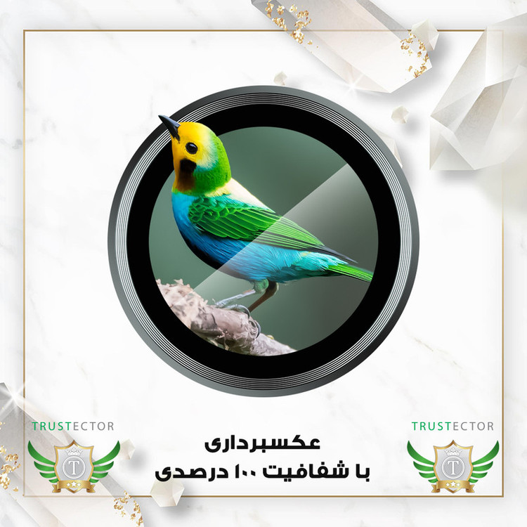 محافظ لنز دوربین تراستکتور مدل RINGTR مناسب برای گوشی موبایل اپل iPhone 16 Plus