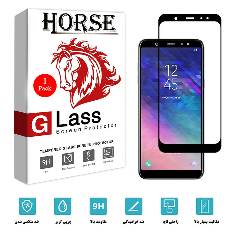 محافظ صفحه نمایش هورس مدل FUL01 مناسب برای گوشی موبایل سامسونگ Galaxy A6 plus 2018