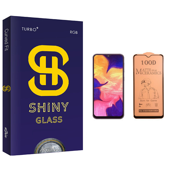 محافظ صفحه نمایش سرامیکی آتوچبو مدل Shiny Glass مناسب برای گوشی موبایل سامسونگ Galaxy A10