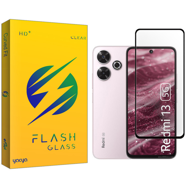 محافظ صفحه نمایش یاکیا مدل Flash مناسب برای گوشی موبایل شیائومی Redmi 13 5G / 13