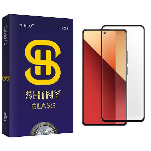 محافظ صفحه نمایش شیشه ای آتوچبو مدل Shiny FullGlue مناسب برای گوشی موبایل شیائومی Redmi Note 13 4G