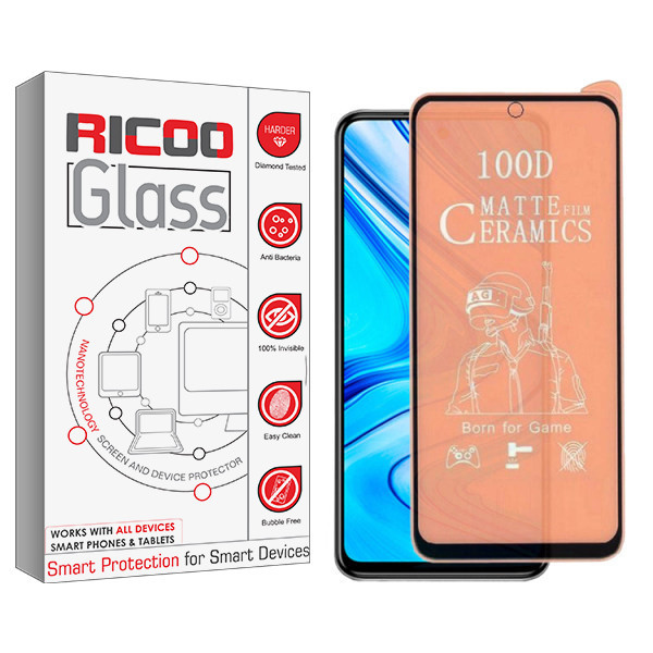محافظ صفحه نمایش مات ریکوو مدل +HD مناسب برای گوشی موبایل شیائومی Redmi Note 9 pro/ Note 9S