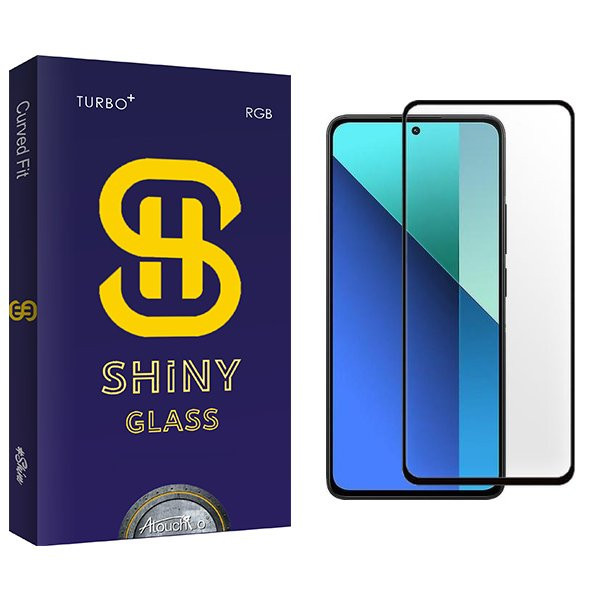 محافظ صفحه نمایش شیشه ای آتوچبو مدل Shiny FullGlue مناسب برای گوشی موبایل شیائومی Redmi Note 13 Pro 4G