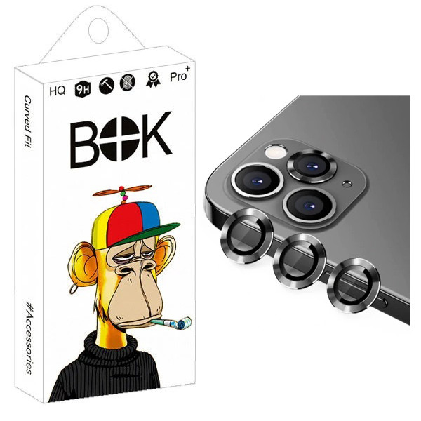 محافظ لنز دوربین رینگی بوک مدل Transparent Ring مناسب برای گوشی موبایل اپل iPhone 12 Pro / 11 Pro Max