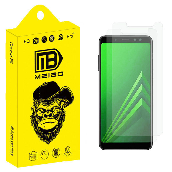 محافظ صفحه نمایش شیشه ای میبو مدل Glavers مناسب برای گوشی موبایل سامسونگ Galaxy A8 Plus 2018 بسته دو عددی