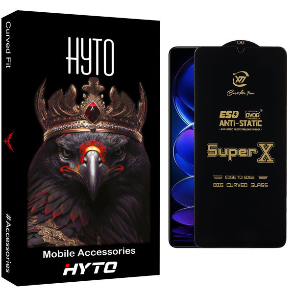 محافظ صفحه نمایش هیتو مدل SuperX مناسب برای گوشی موبایل شیائومی Redmi Note 12 Pro 5G / 12 Pro Plus / 13 Pro 4G / Poco F3 GT / F4 GT / Note 12 Turbo / X5 Pro / F5 / Note 13R Pro / M6 Pro