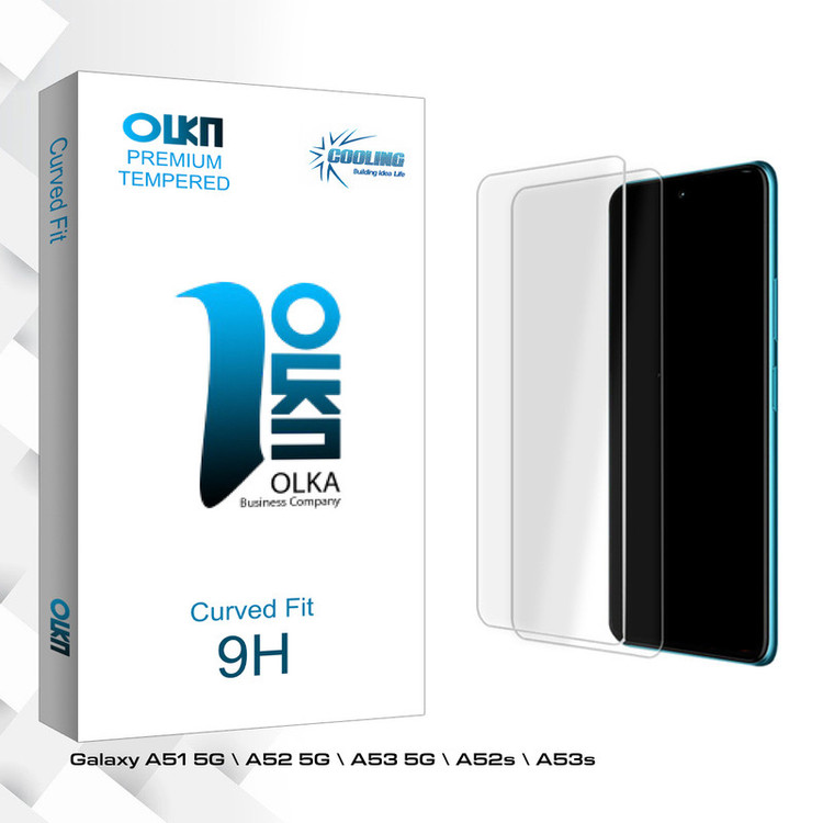 محافظ صفحه نمایش شیشه ای کولینگ مدل Olka Glass MIX مناسب برای گوشی موبایل سامسونگ Galaxy A51 5G \ A52 5G \ A53 5G \ A52s \ A53s بسته دو عددی