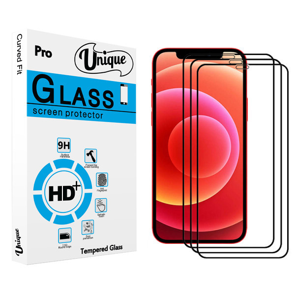 محافظ صفحه نمایش سرامیکی یونیک مدل ULTRA مناسب برای گوشی موبایل اپل Iphone 12 Pro بسته سه عددی