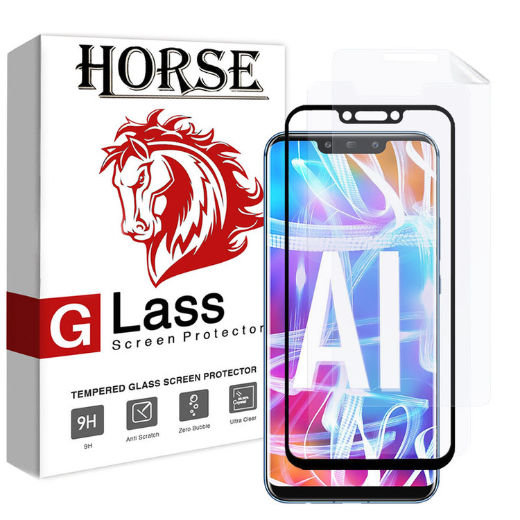 محافظ صفحه نمایش 5D و نانو هورس مدل FAG مناسب برای گوشی موبایل هوآوی Mate 20 lite مجموعه سه عددی