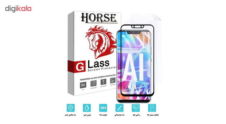 محافظ صفحه نمایش 5D و نانو هورس مدل FAG مناسب برای گوشی موبایل هوآوی Mate 20 lite مجموعه سه عددی