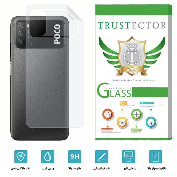 محافظ پشت گوشی نانو تراستکتور مدل TPBTA-Glass مناسب برای گوشی موبایل شیائومی Poco M3