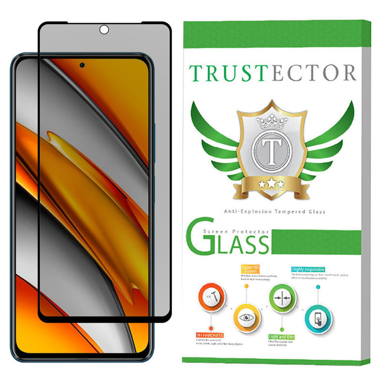 محافظ صفحه نمایش حریم شخصی تراستکتور مدل PSP مناسب برای گوشی موبایل شیائومی Poco F3