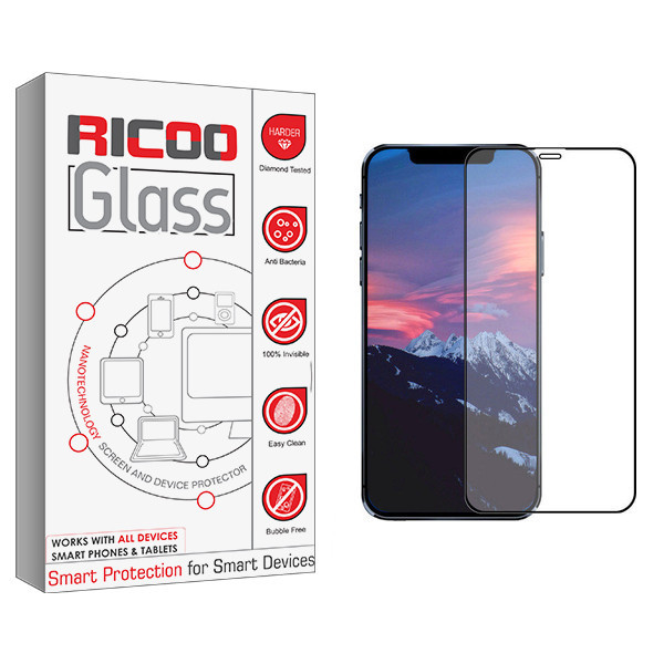محافظ صفحه نمایش سرامیکی ریکوو مدل +HD مناسب برای گوشی موبایل اپل iPhone 12 / 12 Pro