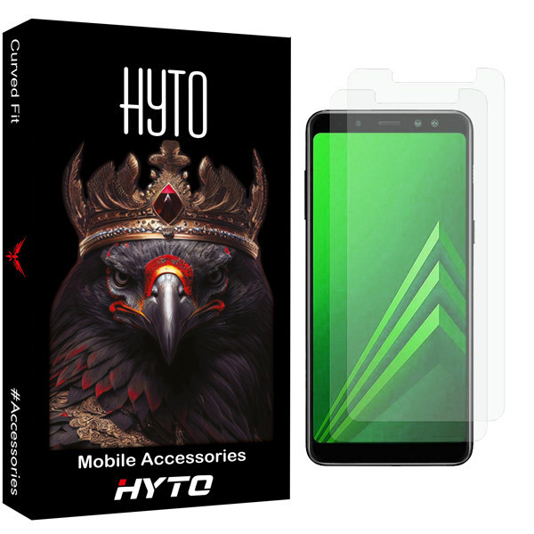 محافظ صفحه نمایش شیشه ای هیتو مدل HardGuard مناسب برای گوشی موبایل سامسونگ Galaxy A8 Plus 2018 بسته دو عددی