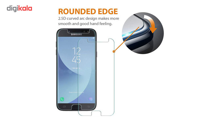 محافظ صفحه نمایش نانو و 5D هورس مدل FAG مناسب برای گوشی موبایل سامسونگ Galaxy J7 Pro مجموعه سه عددی